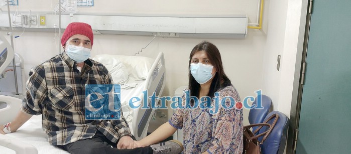 Erick Viera y su esposa Sandra Domínguez se contagiaron y recién después de casi un mes pueden volver a estar juntos.