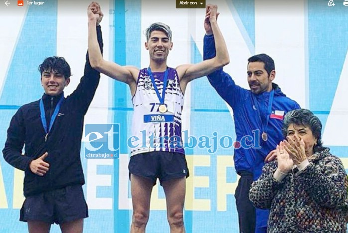 GANAR O MORIR.- Aquí lo vemos en el primerísimo lugar, Luis Vergara se prepara ahora para el Nacional de Octubre.