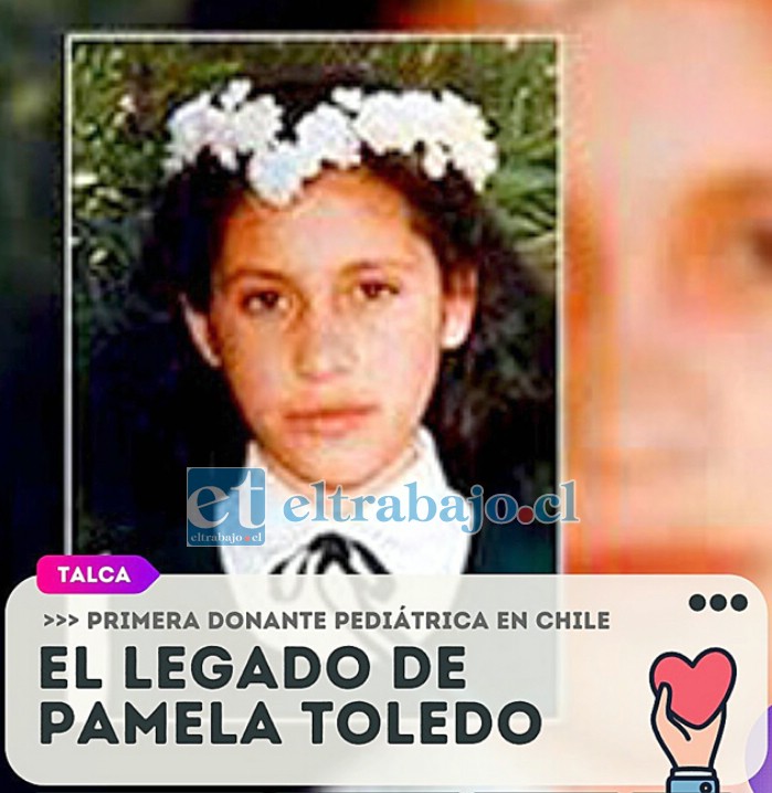 GRACIAS PAMELITA.- En nuestro país se celebró también el Día Nacional para recordar a Pamela Toledo, de 12 años de edad, quien falleció en Talca, producto de un AVE el 27 de septiembre de 1995, y que semanas antes había manifestado su deseo de donar sus órganos.