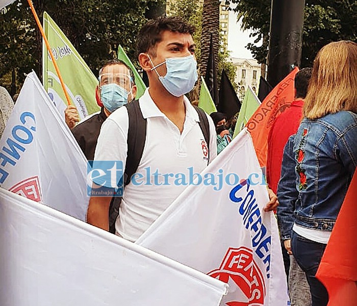 Daniel Bartch Sepúlveda, presidente y vocero de la Fenats Nacional Servicio de Salud Aconcagua.