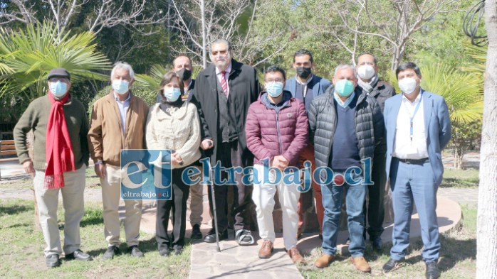 Una de las últimas actividades en las que Rolando Stevenson compartió con todos los alcaldes de la provincia y el gobernador regional, en agosto pasado, durante un encuentro realizado en la comuna de Putaendo.