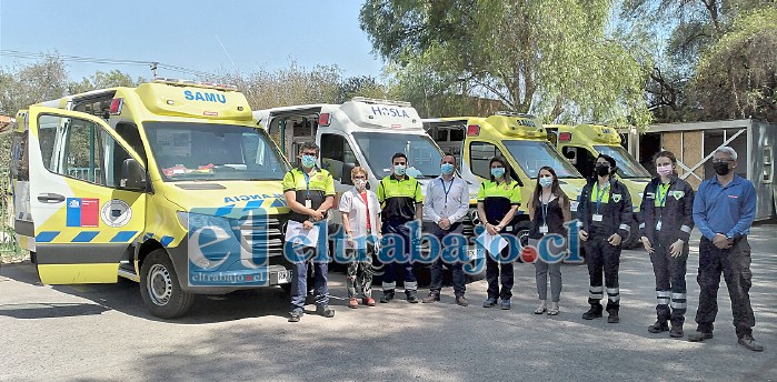 Las cuatro nuevas ambulancias ya están a disposición de la red de salud de Aconcagua.