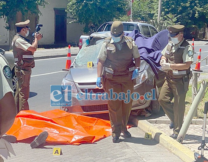 Parte del simulacro realizado por la SIAT de carabineros para generar conciencia sobre el manejo responsable.