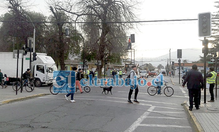 Un disparo a plena luz del día, a eso de las 17 horas de ayer, rompió la tranquilidad en Avenida Yungay, frente al Liceo de Niñas.