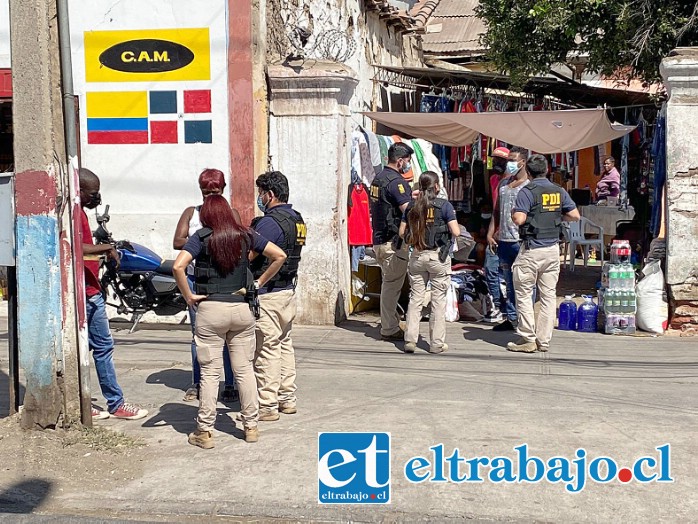 PDI realizó fiscalización a ciudadanos extranjeros en San Felipe.