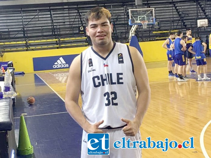 Gaspar Tapia integrará la selección chilena de básquetbol U18 en el Sudamericano de Caracas.