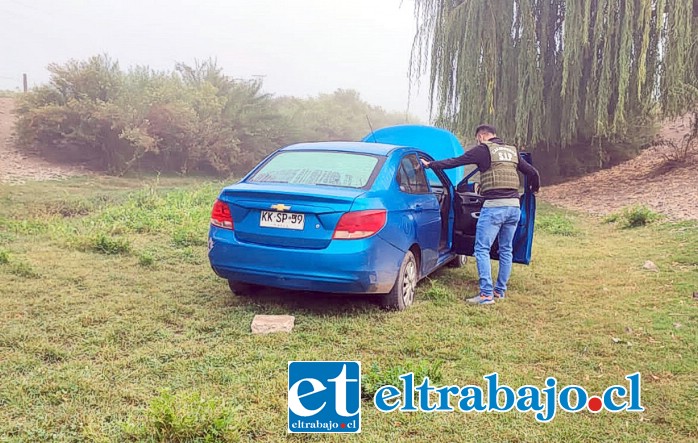 Este es el tercer vehículo usado en el asalto que fue encontrado ayer en Rinconada.