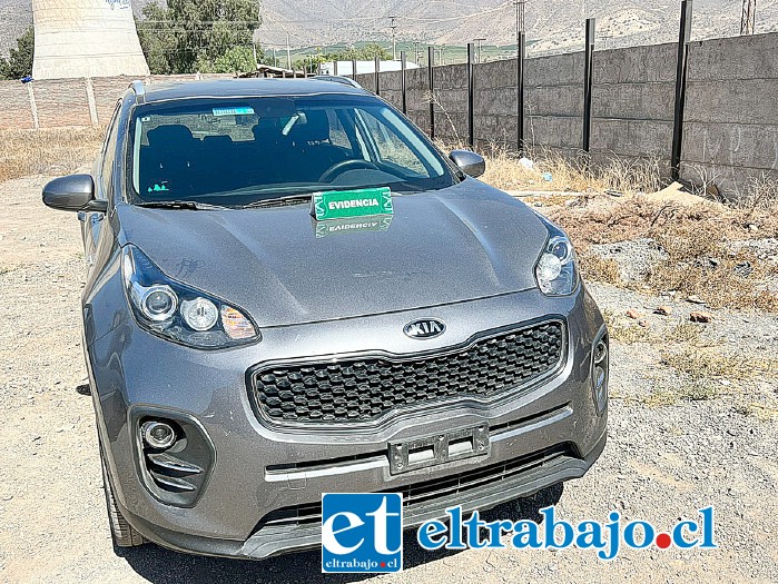 Este es el nuevo auto recuperado por Carabineros con encargo por robo desde Santiago.