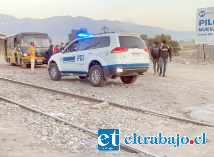 Personal de la PDI detuvo a seis ciudadanos extranjeros que están de manera irregular en San Felipe.