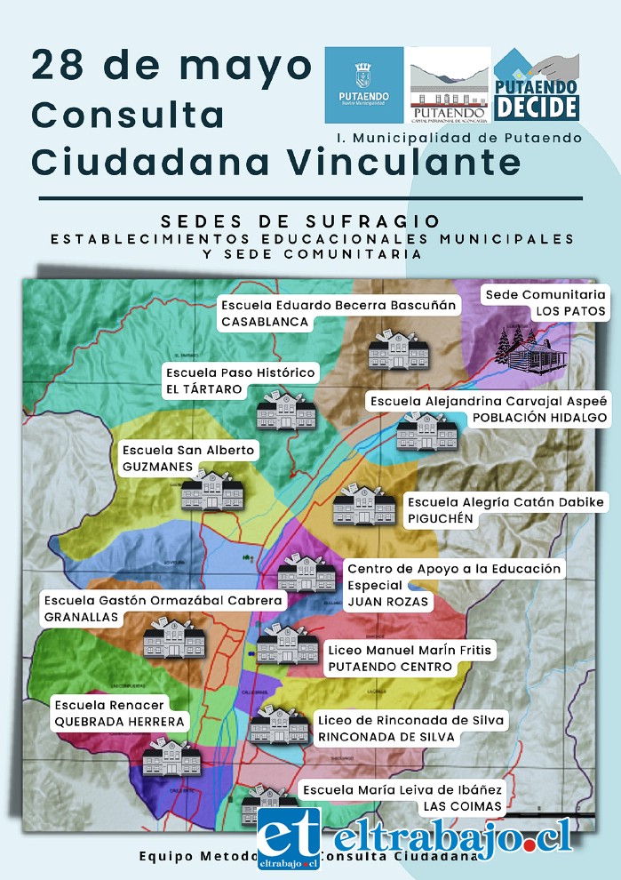 Estos son los lugares de votación que se habilitarán para esta histórica jornada de mañana sábado 28 de mayo.