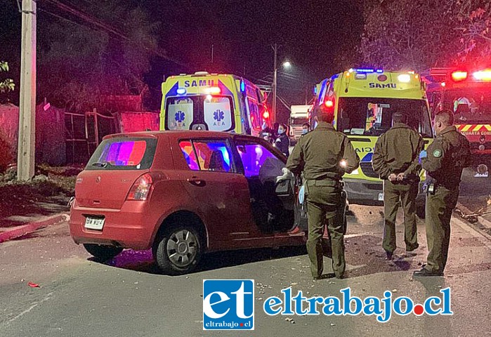 Una persona falleció tras chocar contra un poste en el sector de El Tambo en San Felipe.