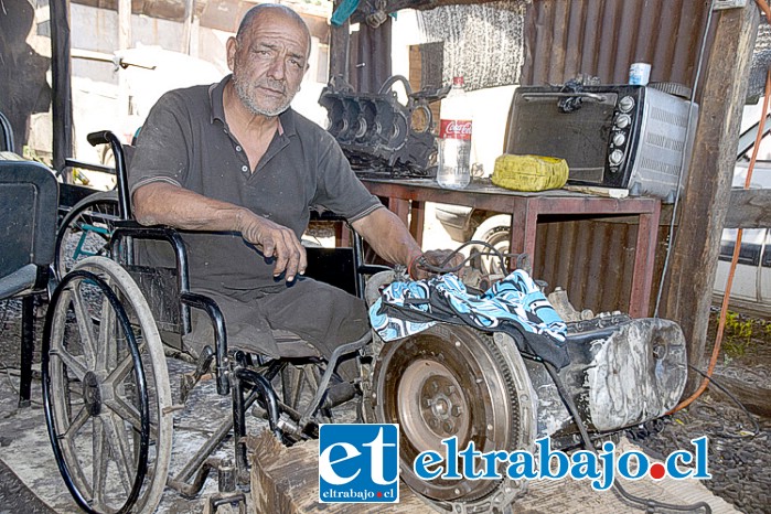 UN HOMBRE DE TRABAJO.- Por más adversidades que don Iván enfrentó en su vida, jamás le dio la espalda al trabajo ni a sus responsabilidades. Murió la madrugada de este martes en su casa de habitación.