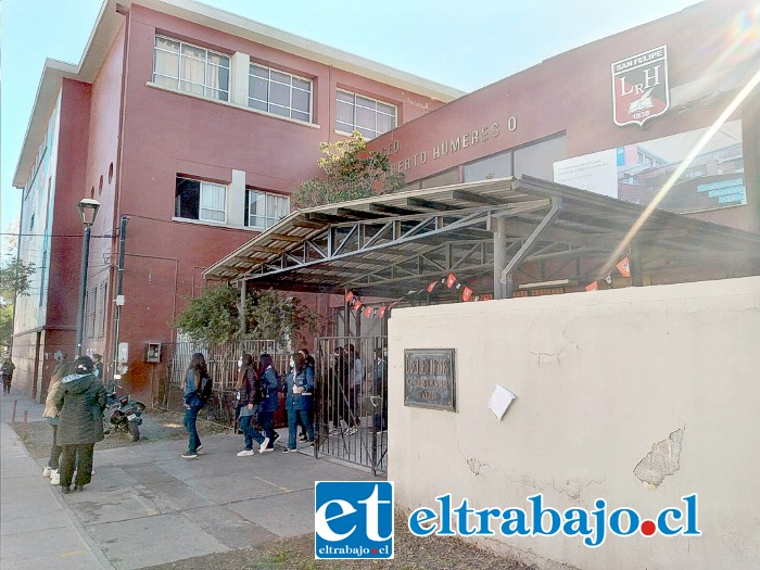 EL LICEO.- Son 184 años de trayectoria los que cumplió el Liceo Dr. Roberto Humeres Oyaneder de San Felipe.