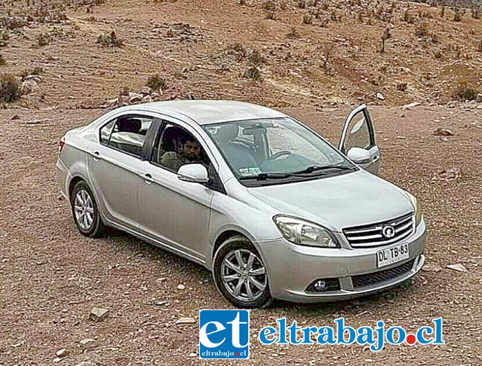 Finalmente el vehículo apareció abandonado en el sector de Las Coimas, posiblemente por alguna falla mecánica.