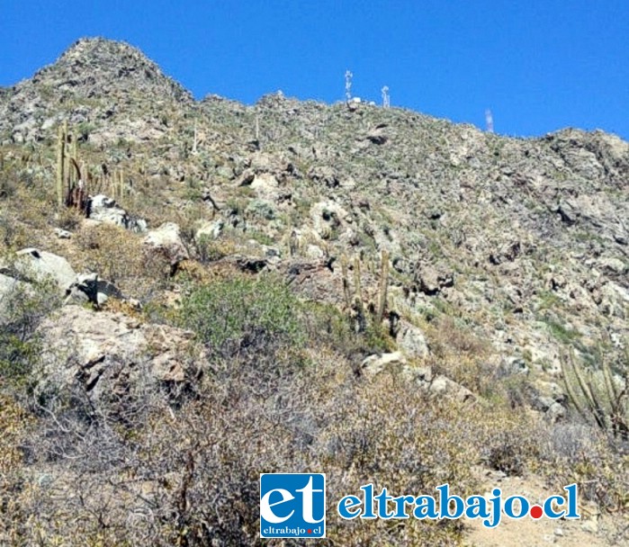 En el cerro La Hormiga se encontraban los dos jóvenes que se mantenían perdidos durante horas.