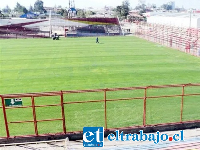 Estadio Municipal finalizó el periodo de la resiembra y recibirá el duelo de hoy entre Unión San Felipe v/s Deportes Copiapó.