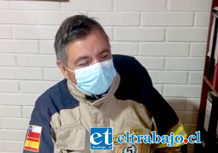 Director de la Quinta Compañía de Bomberos de Los Andes, José Osses.