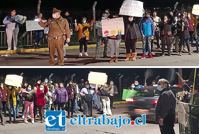 Familias de comités de Curimón protestaron luego de estos bullados anuncios.