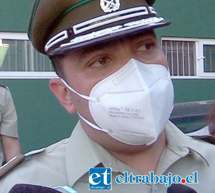 Prefecto de Carabineros de Aconcagua, Claudio Saavedra.