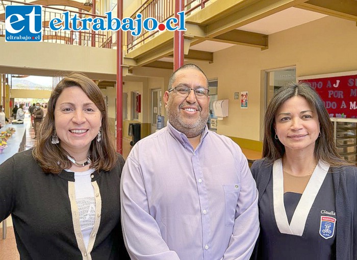 De izquierda a derecha: Yohana del Carmen Morales Manríquez, secretaria; Rafael Andrés Santander Zepeda, tesorero, y Claudia Marcela López Vargas, presidenta.