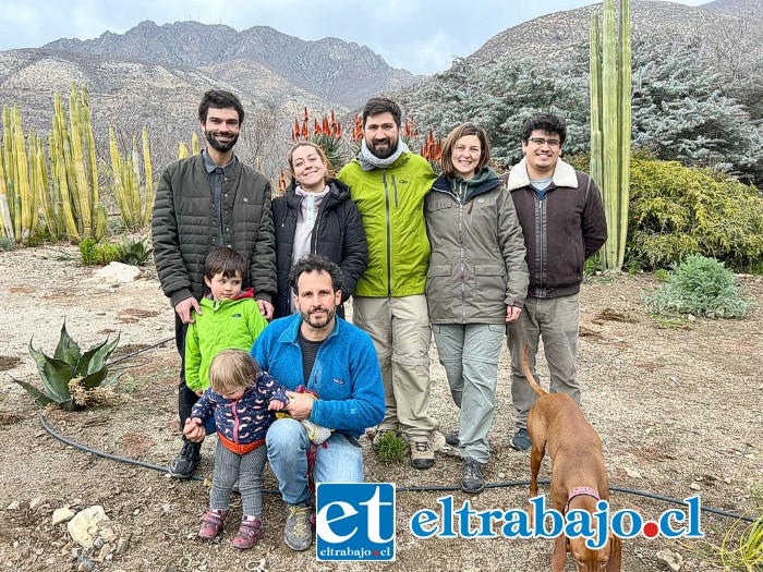 De izquierda a derecha, arriba: Pablo Fontaine (fundador del Parque), diputada Francisca Bello, concejal Rafael Sottolichio, Margarita Vega y Juan Sepúlveda. Abajo, Nicolás Melo (fundador).