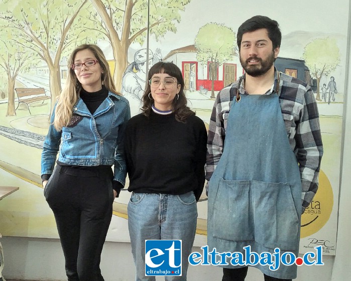 Lya Gimeno, Fernanda Córdoba y José Tomás Lepe.