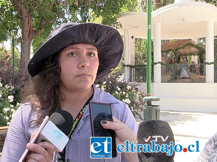 Camila Tapia, encargada del Programa de Gestión Ambiental de la Dipma.