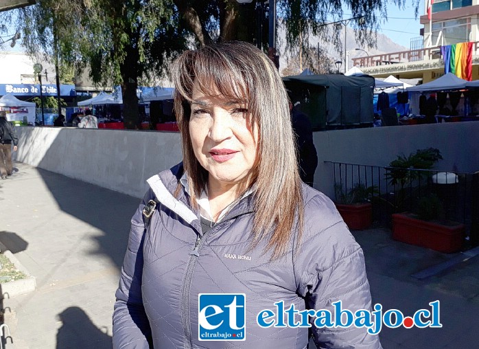 Ruth Delgado, presidenta de la Unión Comunal de Juntas de Vecinos de San Felipe.