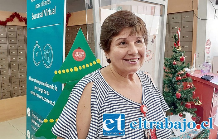 Marcia Orellana Silva, jefa sucursal San Felipe de Correos de Chile.