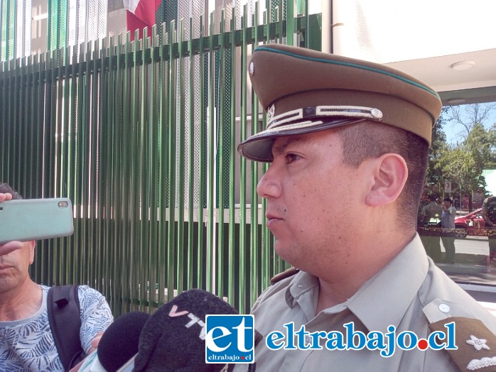 El mayor Cristián Ramírez calificó como bastante positivo el balance anual para Carabineros.