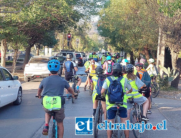 Más de cincuenta personas llegaron a la convocatoria para ser parte de la segunda versión del Bicitour ‘Caminos de San Felipe’.