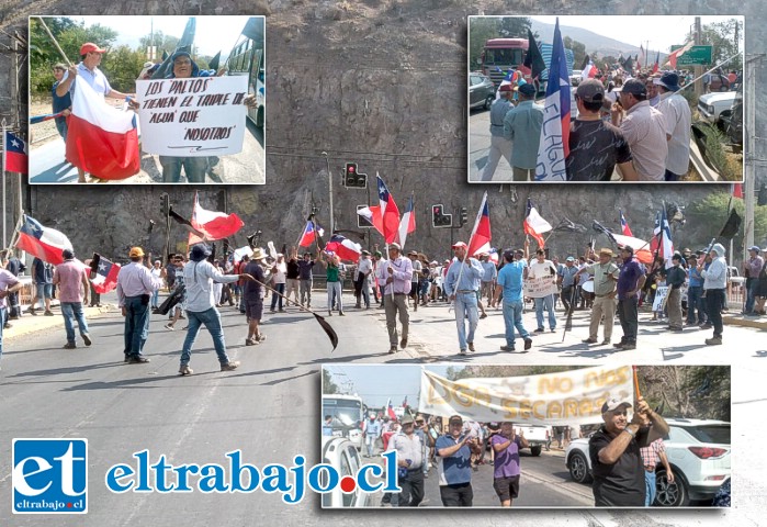 La manifestación culminó en el puente El Rey, hasta donde llegaron unos 400 agricultores de toda la provincia para manifestarse por su supervivencia, provocando cortes parcializados al tránsito vehicular.