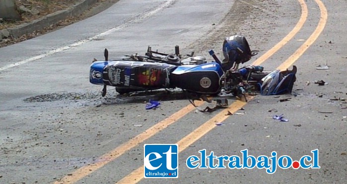 Un hombre falleció en accidente de tránsito en Catemu. (Imagen referencial).