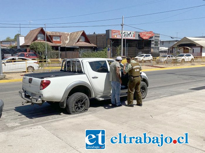 Vehículos, principalmente con patente argentina, están siendo robados con técnica del pinchazo. (Imagen referencial)