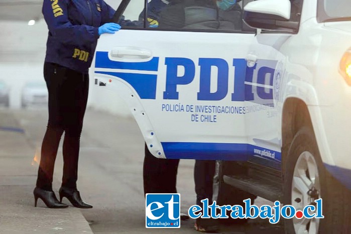 El sujeto fue detenido por personal de la PDI de Los Andes, luego que los policías lograran determinar su responsabilidad en el hecho. (Imagen referencial)