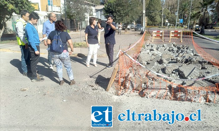 Obras fueron visitadas por la alcaldesa Carmen Castillo y el equipo de la Dirección de Obras.