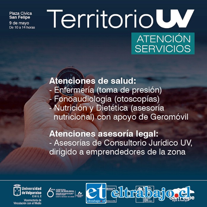 Atención gratuita en diversas áreas estará brindando hoy la Universidad de Valparaíso en la Plaza Cívica.