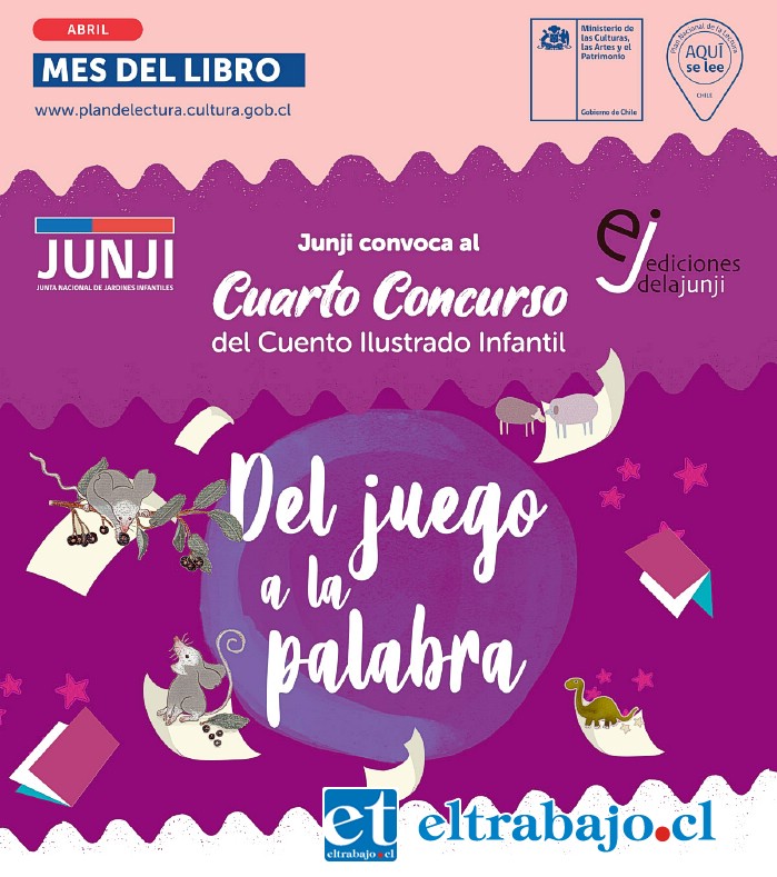 Hasta el 30 de julio hay plazo para participar del Cuarto Concurso del Cuento Ilustrado Infantil ‘Del juego a la palabra’.