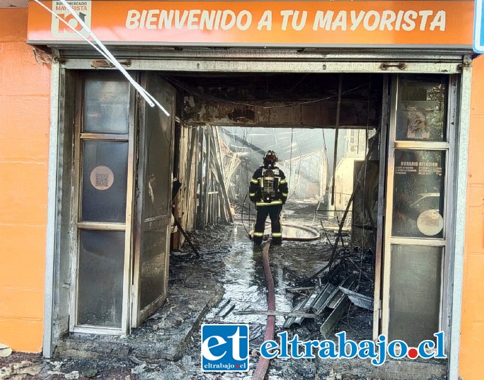 Así resultó el Supermercado Mayorista 10 de Los Andes.