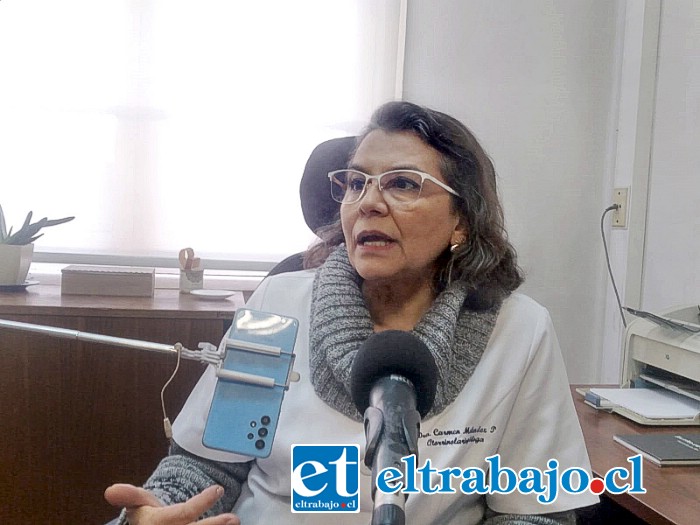 Doctora Carmen Meléndez, subdirectora de Gestión Asistencial del Servicio de Salud Aconcagua.