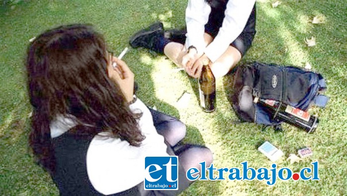 Altos índices de consumo de alcohol y drogas se observa en estudiantes de San Felipe, en una realidad muy similar a lo que ocurre a nivel nacional.