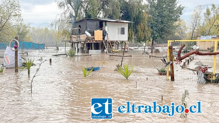 Así quedaron algunas viviendas en Panquehue.