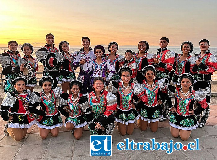 Acá los integrantes del Ballet Folklórico Parroquial Pangue de Panquehue.