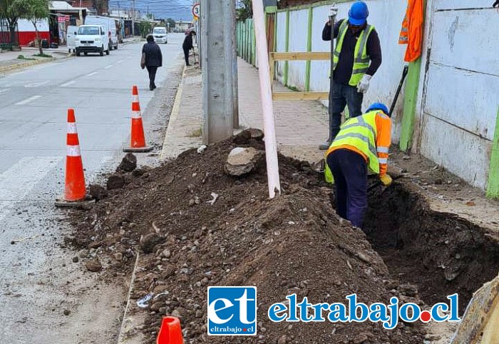 Las obras se iniciaron en marzo de este año e incluyeron el recambio de 655 metros de tubería, entre otros trabajos.