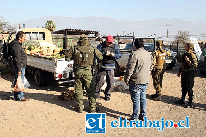 Carabineros junto al municipio y Delegación Presidencial Provincial fiscalizaron la Feria de Diego de Almagro.