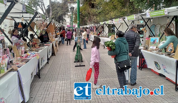 Un total de 60 mujeres dieron vida a la Feria Desafío Mujer Emprendedora que estuvo este fin de semana en la Plaza de Armas de San Felipe.