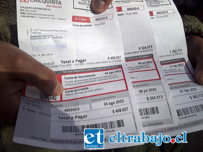 El 2 de agosto de este año informamos el caso de don Orlando Gaete Pizarro, pensionado, cuyas cuentas de energía eléctrica subieron en alrededor de ¡mil por ciento!