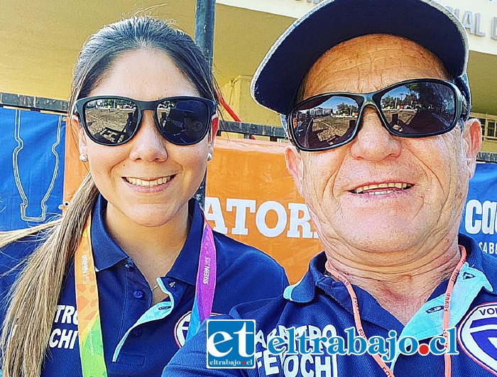 Piera y su padre, Luis Arias, listos para participar de los Panamericanos y Parapanamericanos Santiago 2023.