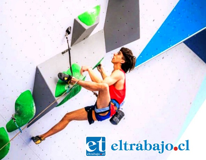 El sábado recién pasado Benjamín Vargas clasificó a la gran final de la Escalada.