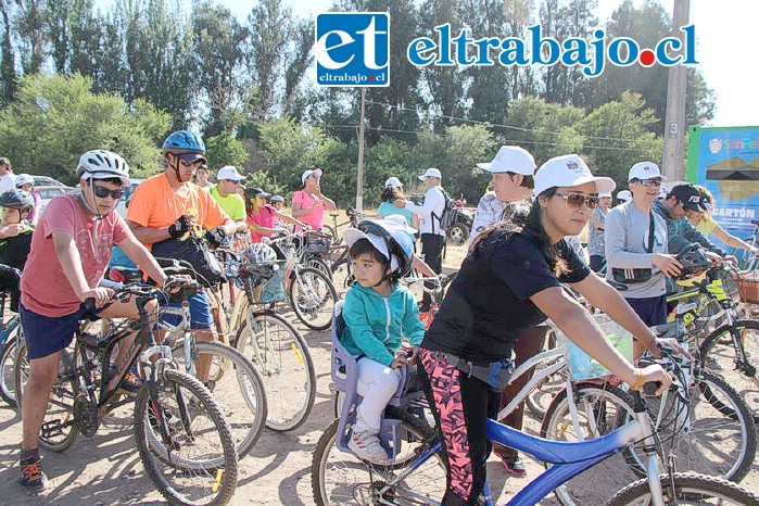 La Municipalidad de San Felipe llamó a la comunidad a participar en la Cicletada Familiar que se realizará este sábado. (Archivo 2019)